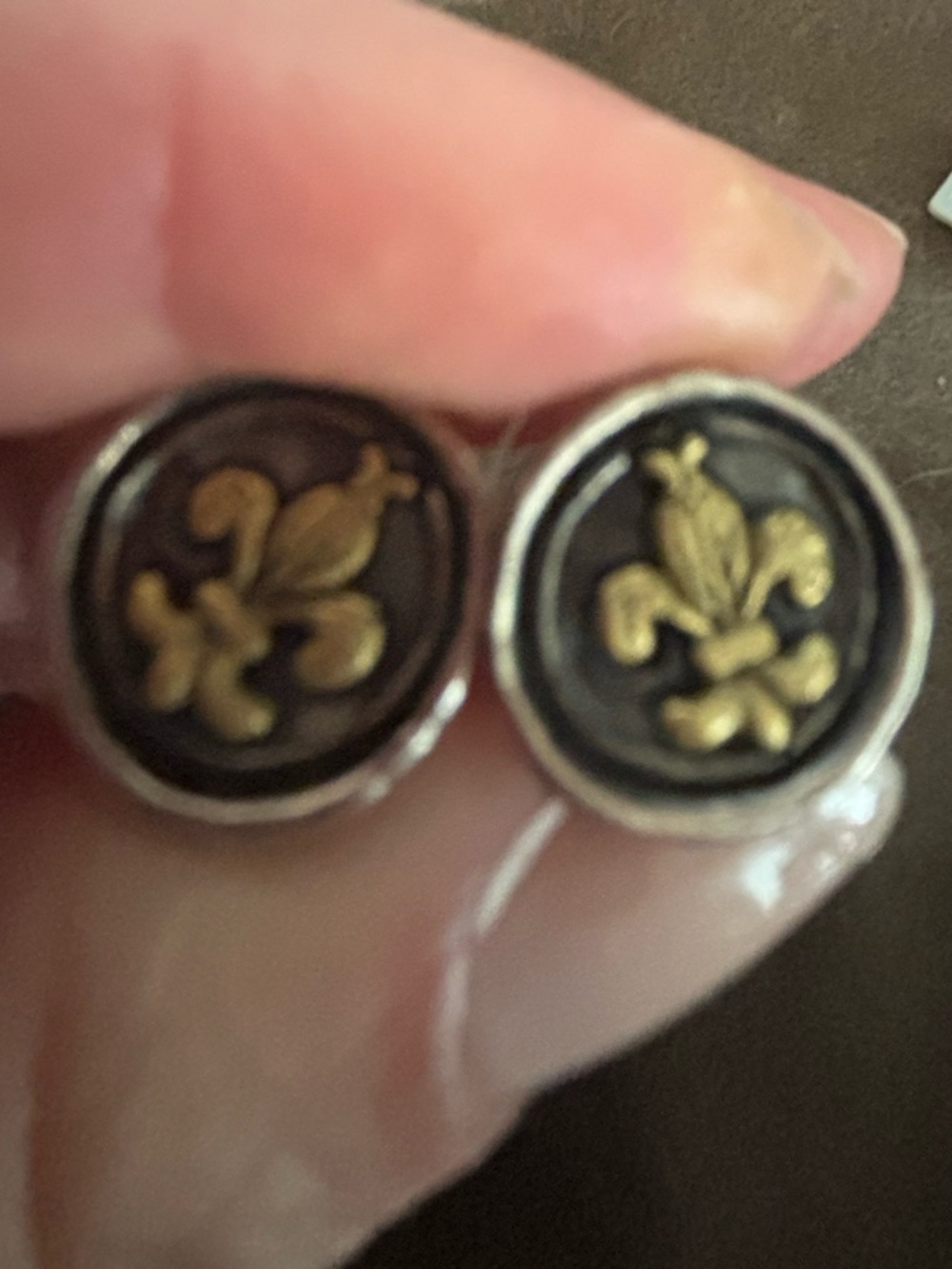 Waxing Poetic Fleur de Lis Earrings